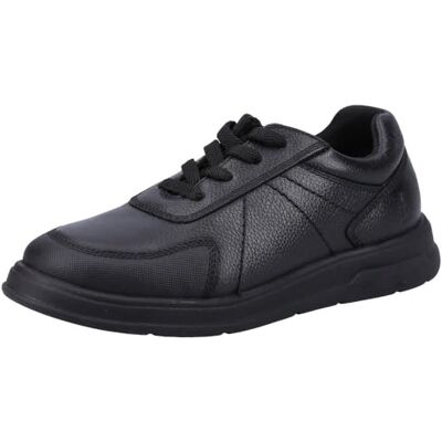 Hush Puppies Robert Junior School Uniform Shoe, Black, 11 UK Child Hush Puppies Robert Junior School Uniform Shoe, Black, 11 UK Child