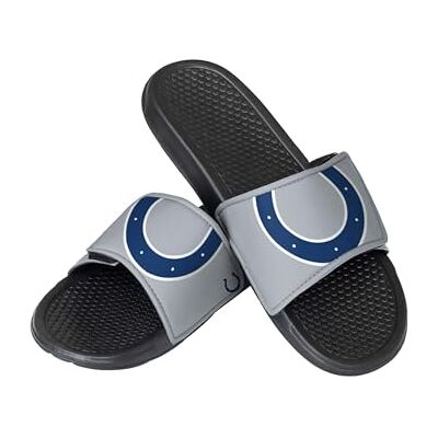 FOCO Unisex-Adult Dallas Cowboys Cropped Big Logo Slide-Mens-Large, L FOCO Unisex-Adult Dallas Cowboys Cropped Big Logo Slide-Mens-Large, L