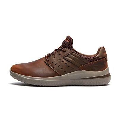 Skechers Men's Delson 3.0 Ezra Trainer, Brown, 10 UK Skechers Men's Delson 3.0 Ezra Trainer, Brown, 10 UK