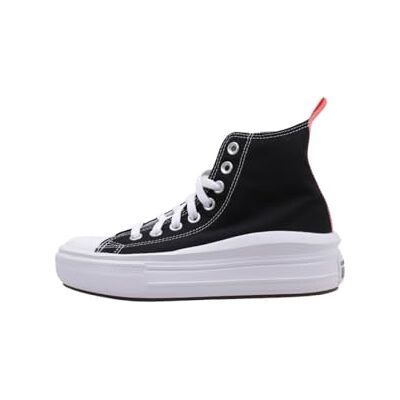 Converse All Star Move Gs Trainers Black Pink Salt White 5 UK Converse All Star Move Gs Trainers Black Pink Salt White 5 UK
