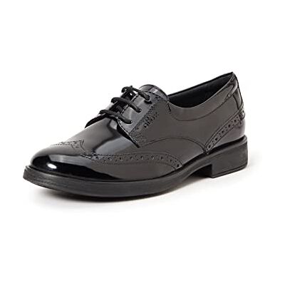 Geox Girls Jr Agata Shoes, Black, 1 UK Child Geox Girls Jr Agata Shoes, Black, 1 UK Child