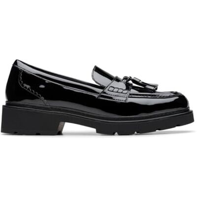 Clarks Lauryl Tassel Womens Black Pat, 6.5 Clarks Lauryl Tassel Womens Black Pat, 6.5