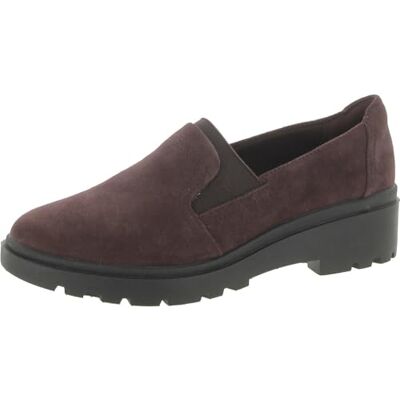 Clarks Women's Calla Ease Loafer Flat, Burgundy Suede, 5 UK Clarks Women's Calla Ease Loafer Flat, Burgundy Suede, 5 UK
