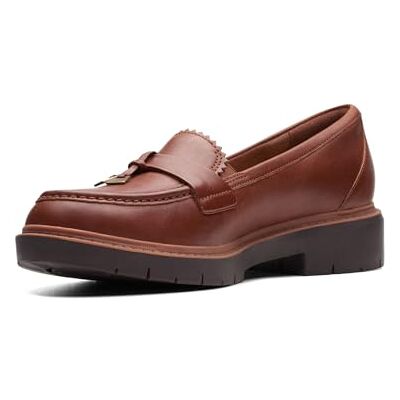 Clarks Women's Westlynn Bella Loafer, Tan Leather, 9.5 UK Clarks Women's Westlynn Bella Loafer, Tan Leather, 9.5 UK