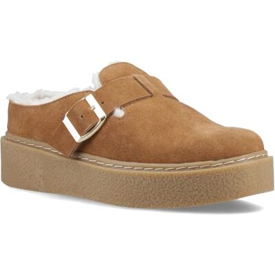 Hush Puppies Female Blanche Fur Mule, Tan, 3 Hush Puppies Female Blanche Fur Mule, Tan, 3