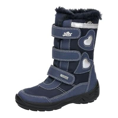 Lico Girls' Ingra V Winter Boots, Navy silver, 8 UK Child Lico Girls' Ingra V Winter Boots, Navy silver, 8 UK Child