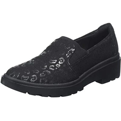 Clarks Women's Calla Rae Flat Slipper, Black Textile, 37.5 EU Clarks Women's Calla Rae Flat Slipper, Black Textile, 37.5 EU