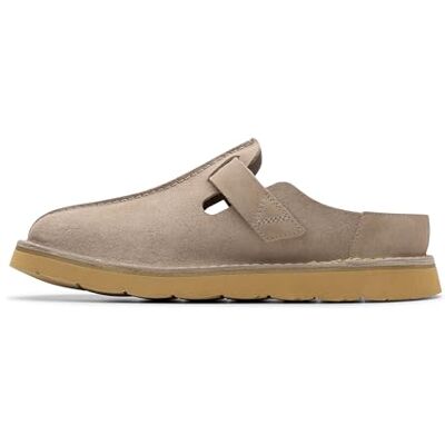 Clarks Solsbury Mule Mens Grey Suede, 8 Clarks Solsbury Mule Mens Grey Suede, 8
