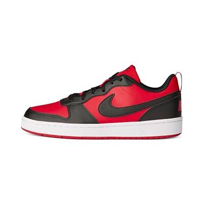 Nike Unisex Kids Court Borough Low Recraft Sneaker, University Red Black White, 5.5 UK Nike Unisex Kids Court Borough Low Recraft Sneaker, University Red Black White, 5.5 UK