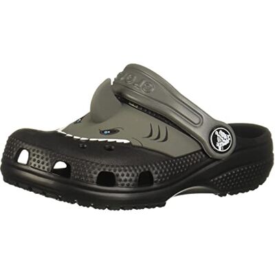 Crocs , Unisex Kids, Fun Lab Classic I AM Shark Clog, Black, C4 Crocs , Unisex Kids, Fun Lab Classic I AM Shark Clog, Black, C4