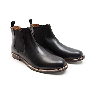Thomas Crick Men's 'Bateman' Formal Chelsea Boots, Classic, Comfortable and Stylish Boots for Any Occasion, Made with Leather (Black/Black Suede/Tan Suede/Tan) Thomas Crick Men's 'Bateman' Formal Chelsea Boots, Classic, Comfortable and Stylish Boots for Any Occasion, Made with Leather (Black/Black Suede/Tan Suede/Tan)