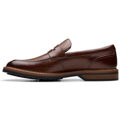 Clarks Aldwin Step Mens Mid Tan Lea, 6 Clarks Aldwin Step Mens Mid Tan Lea, 6
