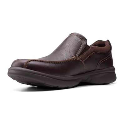 Clarks Men's Bradley Step Loafer, Brown Tumbled, 6.5 UK Clarks Men's Bradley Step Loafer, Brown Tumbled, 6.5 UK