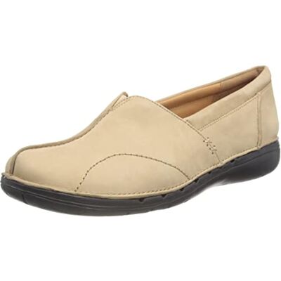 Clarks Women's Un Loop Stride Loafer, Nougat, 7 Clarks Women's Un Loop Stride Loafer, Nougat, 7