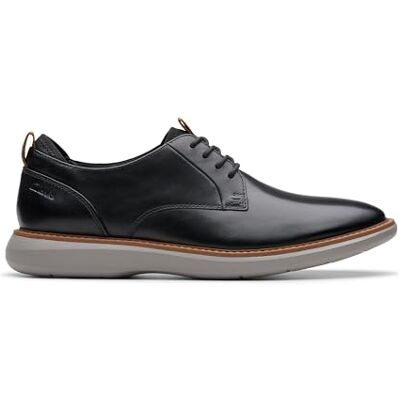 Clarks Brantin Plain Mens Black Leather, 9.5 Clarks Brantin Plain Mens Black Leather, 9.5