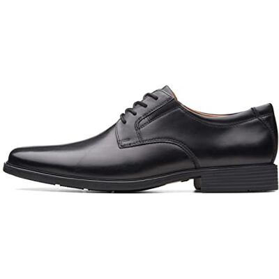Clarks Men's Tilden Plain Derbys, Black Black Leather, 8 UK Clarks Men's Tilden Plain Derbys, Black Black Leather, 8 UK