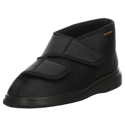 Fischer Markenschuh Fischer Unisex Adults' Bequem Schuh Hoch Schwarz Unlined high house shoes, Black (schwarz 222), 7 UK Fischer Markenschuh Fischer Unisex Adults' Bequem Schuh Hoch Schwarz Unlined high house shoes, Black (schwarz 222), 7 UK