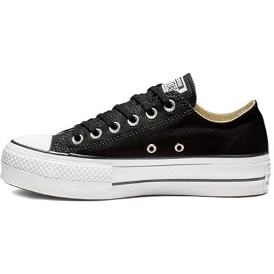 Converse Womens All Star Lift Ox Platforms Trainers Black 8 UK Converse Womens All Star Lift Ox Platforms Trainers Black 8 UK
