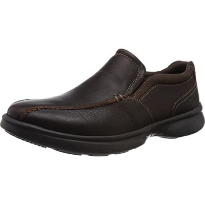 Clarks Men's Bradley Step Loafer, Brown Tumb, 10.5 UK Clarks Men's Bradley Step Loafer, Brown Tumb, 10.5 UK
