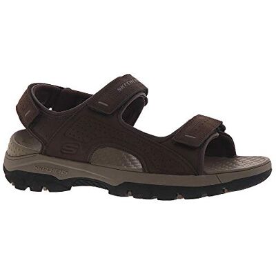 Skechers Men's TRESMEN Garo Sandal, Chocolate Synthetic, 7 UK Skechers Men's TRESMEN Garo Sandal, Chocolate Synthetic, 7 UK