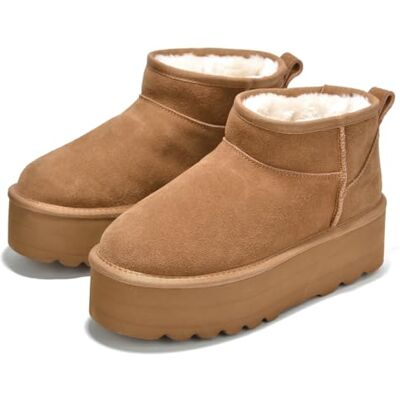 Pro-Ject Women's Huggy Snow Boot, Chestnut, 9 UK Pro-Ject Women's Huggy Snow Boot, Chestnut, 9 UK