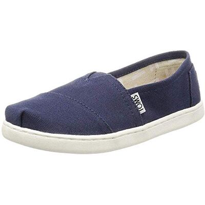 TOMS Unisex Kids Alpargata Loafer Flat, Navy, 1.5 UK TOMS Unisex Kids Alpargata Loafer Flat, Navy, 1.5 UK