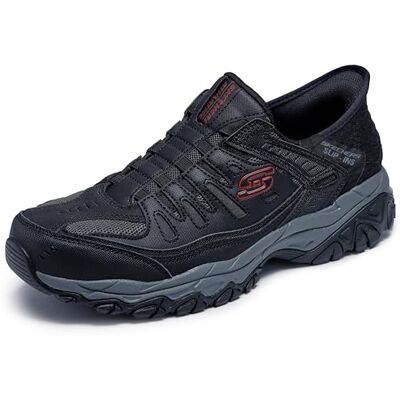 Skechers Men's Black Charcoal Low Top Sneaker Shoes 9 Skechers Men's Black Charcoal Low Top Sneaker Shoes 9
