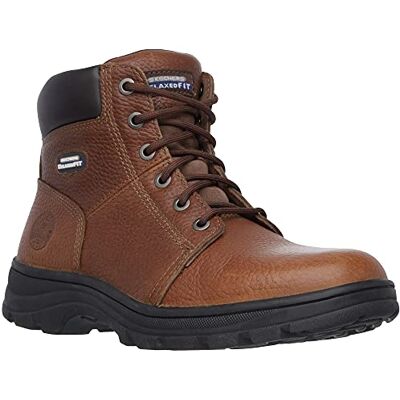 Skechers Men's Workshire Classic Boots, Brown Embossed Leather, 8 UK Skechers Men's Workshire Classic Boots, Brown Embossed Leather, 8 UK