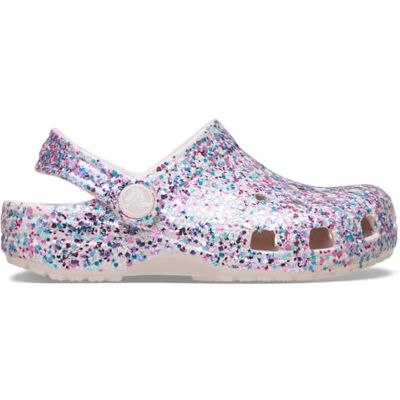 Crocs , Unisex Kids, Classic Dazzle Glitter Clog T, Cocoa Cream, 5 UK Child Crocs , Unisex Kids, Classic Dazzle Glitter Clog T, Cocoa Cream, 5 UK Child