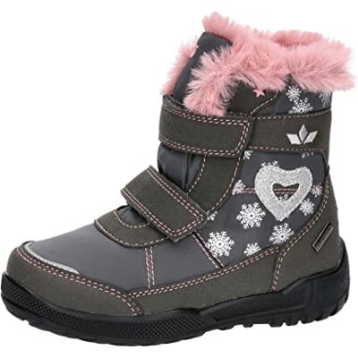 Lico Antonia V Snow Boot, Grey/Pink, 9 UK Child Lico Antonia V Snow Boot, Grey/Pink, 9 UK Child