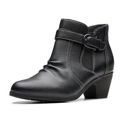 Clarks Women's Emily2 Opal Ankle Boot, Black Leather, 7.5 UK Clarks Women's Emily2 Opal Ankle Boot, Black Leather, 7.5 UK