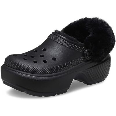 Crocs , Unisex Adult, Stomp Lined Clog, Black, 12 UK Men Crocs , Unisex Adult, Stomp Lined Clog, Black, 12 UK Men