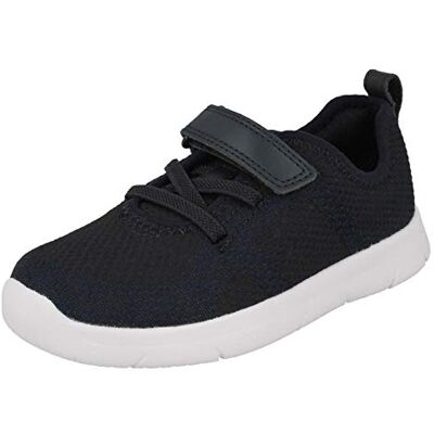 Clarks Boys Ath Flux Low-Top Sneakers, Navy, 3 UK Clarks Boys Ath Flux Low-Top Sneakers, Navy, 3 UK
