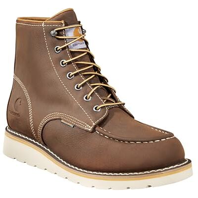Carhartt Men's CMW6095 6" Moc Toe Casual Wedge Work Boot, Brown, 9 UK Carhartt Men's CMW6095 6" Moc Toe Casual Wedge Work Boot, Brown, 9 UK