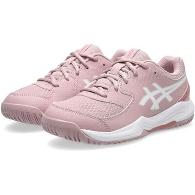 ASICS Boys Gel-Dedicate 8 Gs Sneaker, Morganite White, 2.5 UK ASICS Boys Gel-Dedicate 8 Gs Sneaker, Morganite White, 2.5 UK
