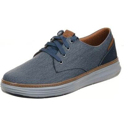 Skechers Men's Moreno Ederson Casual, Air-Cooled Memory Foam, Goga Mat Arch Support, Lace-Up Skechers Men's Moreno Ederson Casual, Air-Cooled Memory Foam, Goga Mat Arch Support, Lace-Up