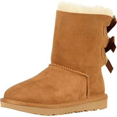Ugg Unisex Kids Bailey Bow II Classic Boot, Chestnut, 5 UK Child Ugg Unisex Kids Bailey Bow II Classic Boot, Chestnut, 5 UK Child