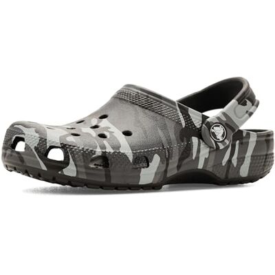 Crocs Unisex Kids, Classic Camouflage Clog K, Black/Slate Grey, 12 UK Child Crocs Unisex Kids, Classic Camouflage Clog K, Black/Slate Grey, 12 UK Child