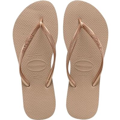 Havaianas Slim Women's Flip Flop, Rose Gold, 8 UK Havaianas Slim Women's Flip Flop, Rose Gold, 8 UK