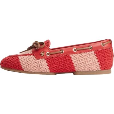 Tommy Hilfiger Women Th Flex Boat Shoe Crochet FW0FW09506 Boat Shoes, RED, 6 Tommy Hilfiger Women Th Flex Boat Shoe Crochet FW0FW09506 Boat Shoes, RED, 6