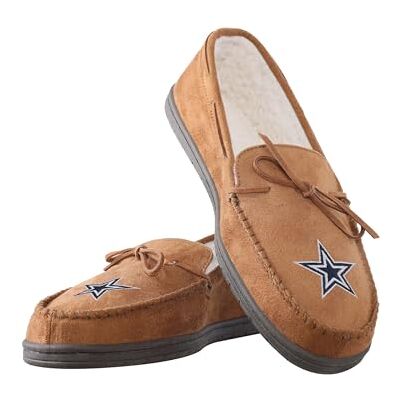 FOCO Dallas Cowboys NFL Team Logo Moccasin Slippers XL FOCO Dallas Cowboys NFL Team Logo Moccasin Slippers XL