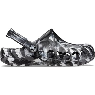Crocs Unisex Clogs, Baya Marbled Clog, Black/White, 5 UK Men/ 6 UK Women Crocs Unisex Clogs, Baya Marbled Clog, Black/White, 5 UK Men/ 6 UK Women