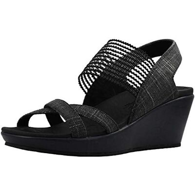 Skechers Women's Beverlee-High Tea Wedge Sandal, Navy, 5.5 UK Skechers Women's Beverlee-High Tea Wedge Sandal, Navy, 5.5 UK