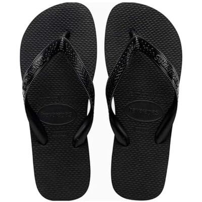 Havaianas Top Unisex Adults FlipFlop Black 8.5/9 UK Havaianas Top Unisex Adults FlipFlop Black 8.5/9 UK