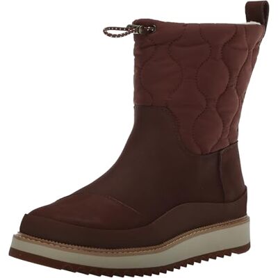 TOMS Women's Makenna Snow Boot, Chestnut Leather and Ridged, 6.5 UK TOMS Women's Makenna Snow Boot, Chestnut Leather and Ridged, 6.5 UK