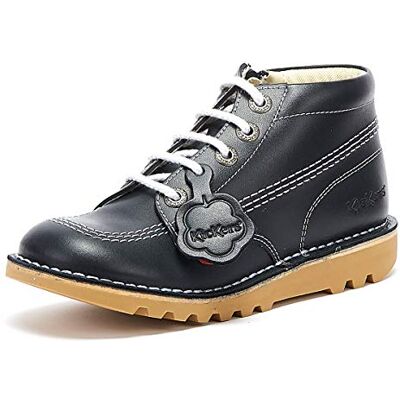 Kickers Infant Unisex Kick Hi Classic Ankle Boots with Zip Extra Comfortable Added Durability Premium Quality, Dark Blue, 9 UK Child Kickers Infant Unisex Kick Hi Classic Ankle Boots with Zip Extra Comfortable Added Durability Premium Quality, Dark Blue, 9 UK Child