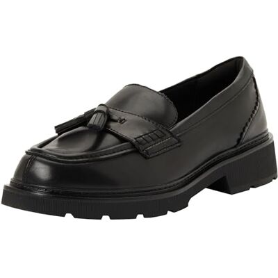 Clarks Lauryl Tassel Womens Black Leather, 8 Clarks Lauryl Tassel Womens Black Leather, 8