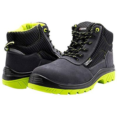 Bellota 7230943S1P Safety Boot for Men and Women (Size 43) in Breathable Split Leather, Lightweight and Resistant to Bumps and Rozes Bellota 7230943S1P Safety Boot for Men and Women (Size 43) in Breathable Split Leather, Lightweight and Resistant to Bumps and Rozes