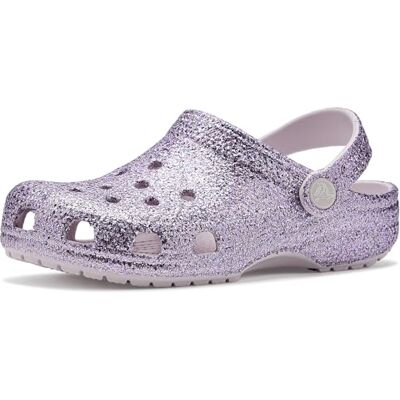 Crocs , Unisex Kids, Classic Chunky Glitter Clog K, Grape Ice, 11 UK Child Crocs , Unisex Kids, Classic Chunky Glitter Clog K, Grape Ice, 11 UK Child