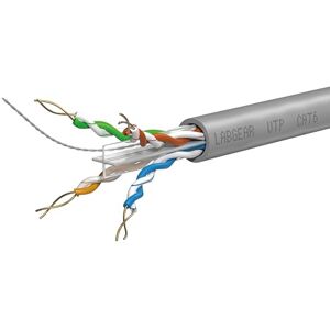 Labgear Cat6 Ethernet Cable 50m 4-Pair 8-Core UTP Cable Coil, Indoor PVC Sheath, High-Speed Gigabit LAN Network Cable for Home or Office Installations, Grey Labgear Cat6 Ethernet Cable 50m 4-Pair 8-Core UTP Cable Coil, Indoor PVC Sheath, High-Speed Gigabit LAN Network Cable for Home or Office Installations, Grey